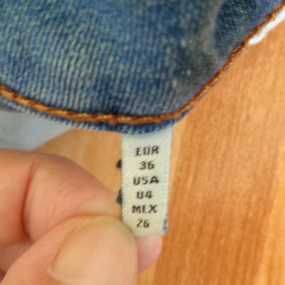 ZARA jeans medium rise straight sz 26 - Picture 9 of 10